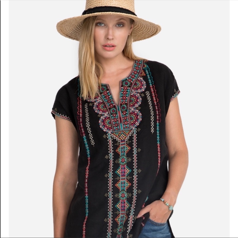 Johnny Was Verena linen tunic NWT size Small